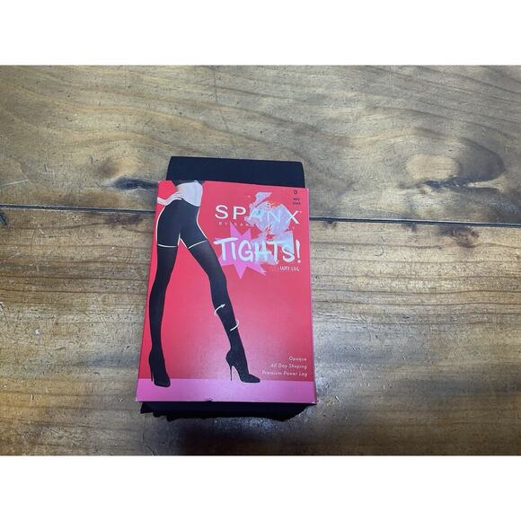 SPANX SZ D Very Black Tight-End Tights FH3915 New - Picture 1 of 5